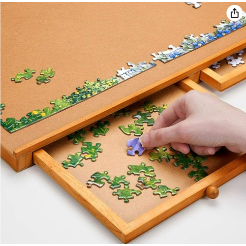 Bits and Pieces –Original Standard Wooden Jigsaw Puzzle Plateau-The Complete Puzzle Storage System