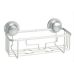 Squared Away™ Satin Chrome Aluminum Shower Caddy