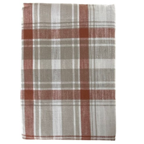 Bee & Willow Woven Autumn Plaid Fabric Tablecloth 70