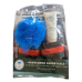 GENTLEMEN ESSENTIALS 4 IN 1 ALL OVER WASH SLIDE SANDALS SPONGE 4 OZ SET