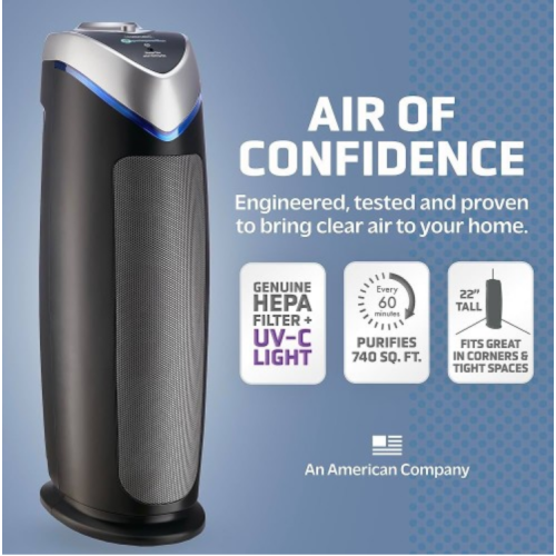 GermGuardian Technologies Air Purifier With True HEPA Filter, AC4825 22-Inch Tower