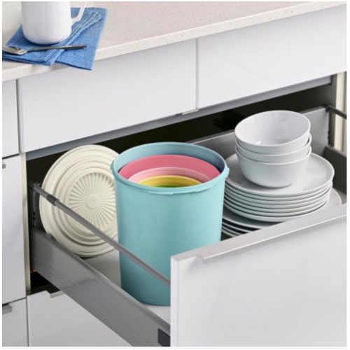 Tupperware Heritage Collection 10 Piece Nested Canister Set in Vintage Colors - Dishwasher Safe & BPA Free - (5 Containers + 5 Lids)