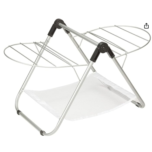 Honey-Can-Do DRY-03623 Tabletop Gullwing Steel Drying Rack For Storage, 16.9W x 29H,Silver