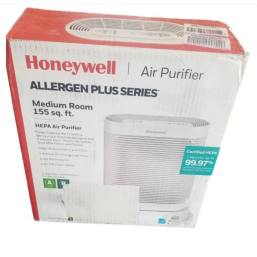 Honeywell HPA104 True Hepa Allergen Remover Air Purifier, 155 Sq. Ft