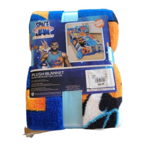 Space Jam A New Legacy LeBron James Plush Blanket Set Twin/Full 62”x90” NEW