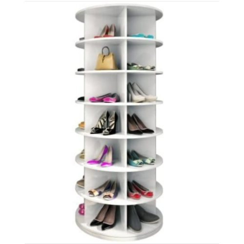 Weinstein storage Rotating shoe rack 360° original, Spinning shoe rack, original 7-tier hold over 35 pairs of shoes, Rotating shoe rack tower, Lazy susan, Reloving, Shoe rack