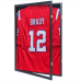 Grintus Jersey Frame Display Case Jersey Display Case Jersey Shadow Box with 98% Uv Protection Acrylic and Hanger for Baseball Basketball Football Soccer Hockey Sport Shirt and Uniform,Black Finish