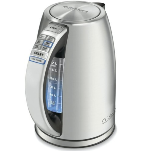 Cuisinart 1.7-Liter Stainless Steel Cordless Electric Kettle with 6 Preset Temperatures