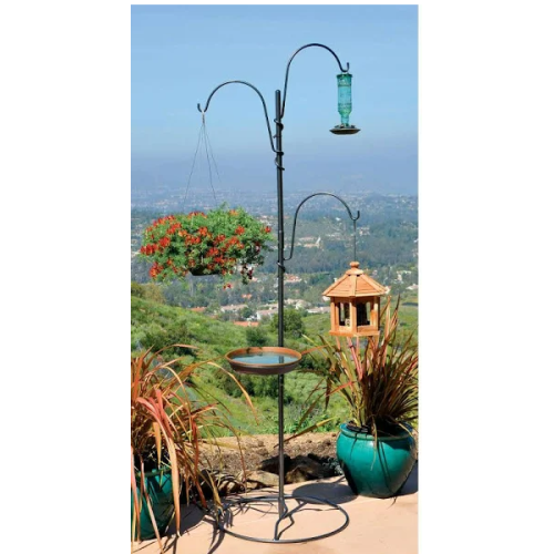 Yard Tree Hanging System, Potted plant hanger, Bird Feeding Station, For Hanging Planters, Bird Feeders, and Wind Chimes on Patios, Decks and Balconies!