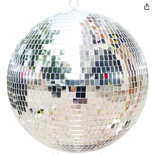 Large Disco Ball Disco Ball Mirror Ball 16 in Disco Ball,Disco Ball Decor, Hanging Party Disco Ball for Party Design,Wedding Decoration