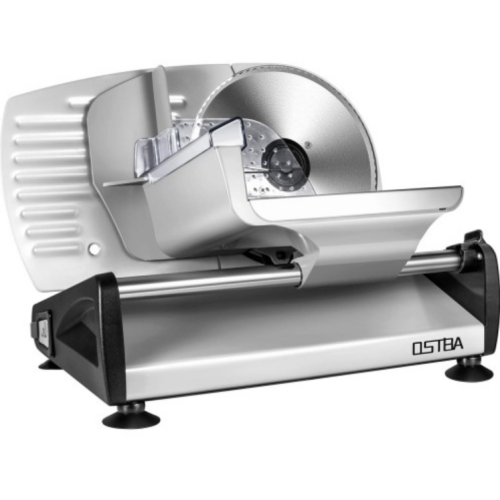 200W Electric Deli Meat Slicer, 7.5" Removable Stainless Steel Blade, Adjustable Thickness, Child Lock - For Home Use