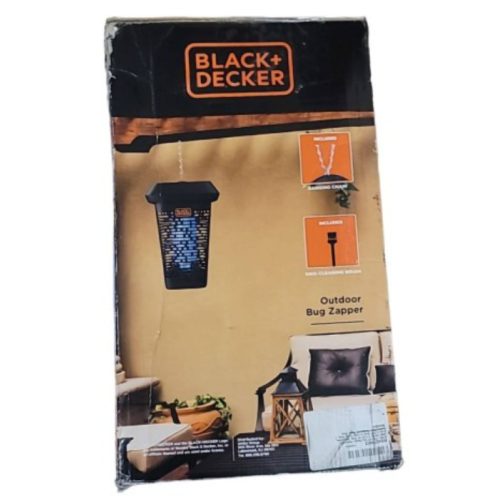 BLACK+DECKER Bug Zapper, Electric UV Insect Catcher & Killer for Flies, Mosquitoes, Gnats & Other Small to Large Flying Pests, 1 Acre Outdoor Coverage for Home, Deck, Garden, Patio, Camping & More