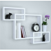 Wooden Cube Floating Wall Shelves Interlocking Wall Mount Box Shelves Horizontal