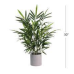 Mainstays 30 Artificial Potted Plant in Green, Bamboo Grey Melamine Pot