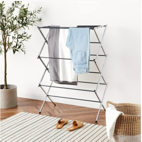 Amazon Basics Foldable Laundry Rack Air Drying Fold Clothes 41.8