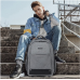 Rolling Backpack,Travel Laptop Backpacks with Wheels Men 17 inch Water Resistant Rolling Laptop Lag Women Carry on Bag Airline Approved Trolley Roller Backpack Suitcase for Travel Women,Grey