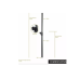 Sound Town 2-Pack Subwoofer Speaker Poles with Adjustable Height and M20 Thread The Sound Town STSDA-M54B is a 2-pack subwoofer mounting poles with M20 threaded mounting inserts. With steel construction, each pole supports up to 132lbs and is compatible