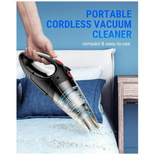 Powools Car Vacuum Cordless Rechargeable - Handheld Vacuum Cleaner by VacLife High Power with Fast Cahrge Tech, Portable Vacuum with Large-Capacity Battery, Handheld Vac, Red (PL8189)