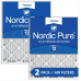 Nordic Pure 15x20x1 (14 1/2 x 19 1/2 x 3/4) Pleated MERV 12 Air Filters 2 Pack