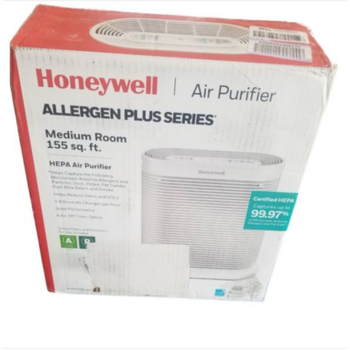 Honeywell HPA104 True Hepa Allergen Remover Air Purifier, 155 Sq. Ft