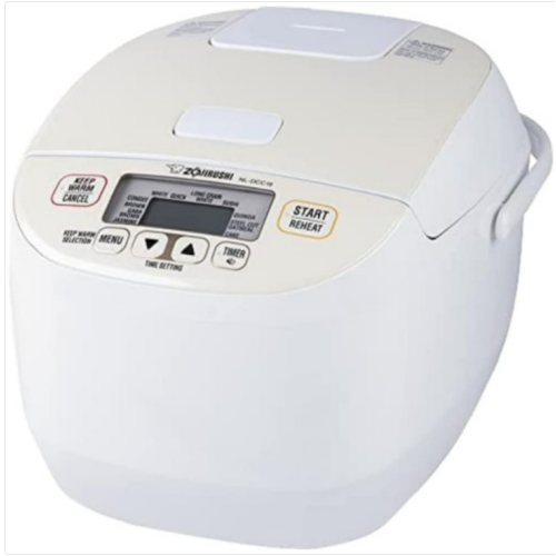 Zojirushi NL-DCC18CP Micom Rice Cooker and Warmer (Pearl Beige, 10 Cups)