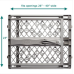 MyPet North States Paws 40 inch Portable Pet Gate Expands & Locks in Place with No Tools