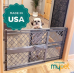 MyPet North States Paws 40 inch Portable Pet Gate Expands & Locks in Place with No Tools