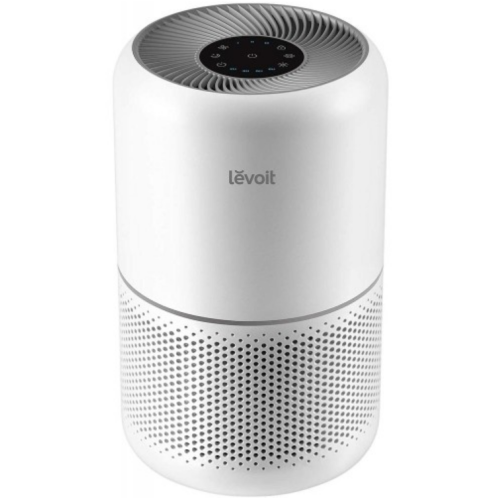 LEVOIT Air Purifier for Home Allergies Pets Hair in Bedroom, Covers Up to 1095 ft² by 45W High Torque Motor, 3-in-1 Filter with HEPA sleep mode, Remove Dust Smoke Pollutants Odor, Core300-P, White