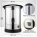 Zulay 50 Cup Fast Brew Stainless Steel Coffee Urn - BPA-Free Commercial Coffee Maker for Catering - Easy Two Way Hot Beverage Dispenser