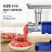 Naitesen 3000W Electric Meat Grinder, Sausage Maker Machine, Food Grinder with 3 Stainless Steel Sausage Stuffer Tube