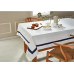 Everhome™ Hotel Border 60-Inch x 84-Inch Oblong Tablecloth in Maritime Blue