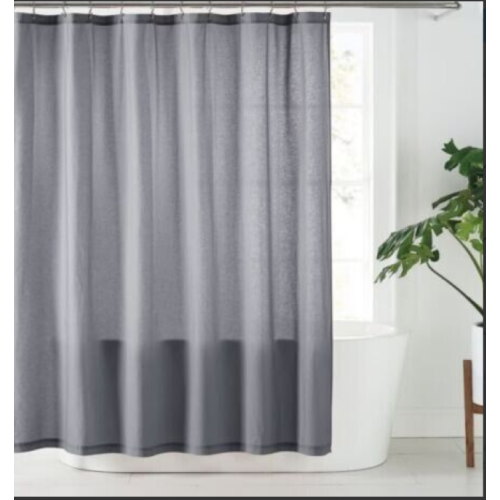 Nestwell Hemp Shower Curtain 72 In X 72 In, Gray Quiet Shade