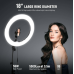 NEEWER Ring Light 18inch Kit: 55W 5600K Professional LED with Stand and Phone Holder, Soft Tube & Bag for Tattoo Lash Extension Barber Makeup Artist Studio Video Photography Lighting, RL-18