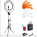 NEEWER Ring Light 18inch Kit: 55W 5600K Professional LED with Stand and Phone Holder, Soft Tube & Bag for Tattoo Lash Extension Barber Makeup Artist Studio Video Photography Lighting, RL-18