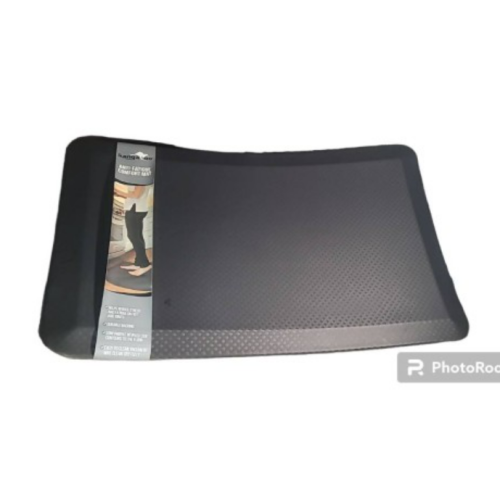 KANGAROO Thick Ergonomic Anti Fatigue Cushioned Kitchen Floor Mats, Standing Office Desk Mat, Waterproof Scratch Resistant Topside, Supportive All Day Comfort Padded Foam Rugs, 39x20, Black