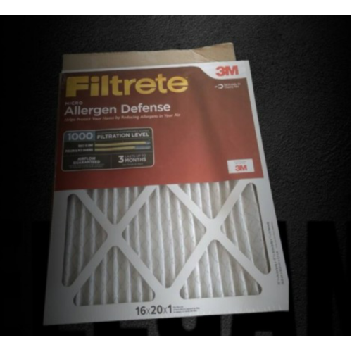 Filtrete 16x20x1 Air Filter, MPR 1000, MERV 11, Micro Allergen Defense 3-Month Pleated 1-Inch Air Filters, 2 Filters