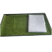 PFL Dog Grass Toilet, Large size 35 inch by 22 2/3 inch x 63.5 cm, Indoor Outdoor Dog Potty Systems, Portable Toilet with Fake Grass and Tray, Reusable Trainer Tray for Puppy Training