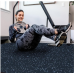 SUPERJARE 056“ Thick Exercise Equipment Mats, 48 Sq Ft EVA Foam Mats with Rubber Top - 9602L