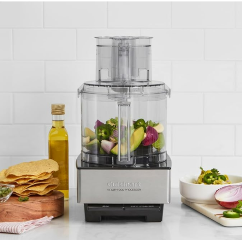 Cuisinart Food Processor 14-Cup Vegetable Chopper for Mincing, Dicing, Shredding, Puree & Kneading Dough, Stainless Steel