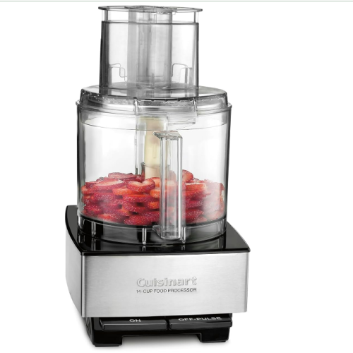 Cuisinart Food Processor 14-Cup Vegetable Chopper for Mincing, Dicing, Shredding, Puree & Kneading Dough, Stainless Steel