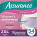 Assurance Womens Incontinence & Postpartum Underwear, 2XL, Maximum Absorbency (54 Count)