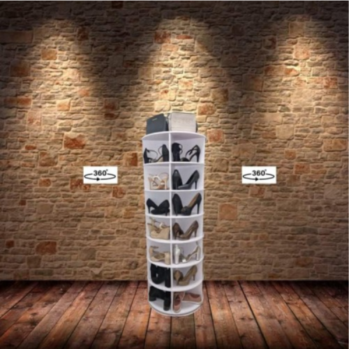 Weinstein storage Rotating shoe rack 360° original, Spinning shoe rack, original 7-tier hold over 35 pairs of shoes, Rotating shoe rack tower, Lazy susan, Reloving, Shoe rack