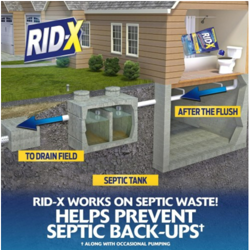 Rid-X Septic Tank System Treatment, 2 Month Supply Powder, 19.6oz