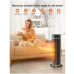 Space Heater,VCK 24" 12ft/s Fast Quiet Heating Portable Electric Heater with Remote, Night Light,80° Oscillation,4 Modes,Overheating&Tip-Over Protection, Ceramic Heater for Bedroom,Office&Indoor Use