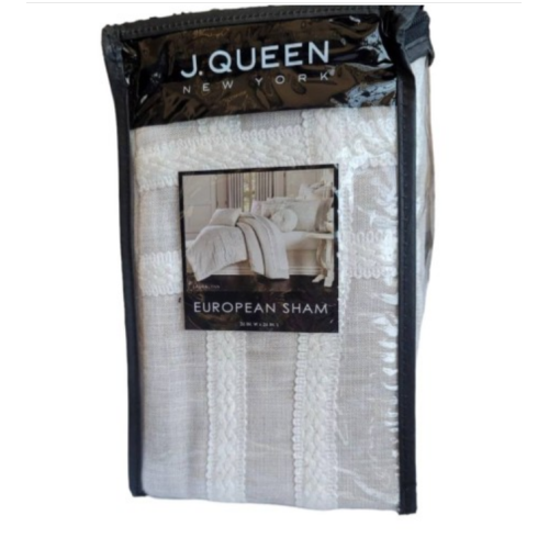 J QUEEN NEW YORK Lauralynn European Sham 26 In x 26 In Beige