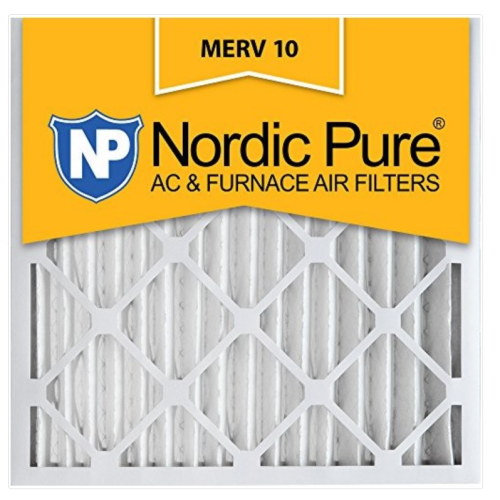 Nordic Pure 20x20x2 MERV 10 Pleated AC Furnace Air Filter, Box Of 3