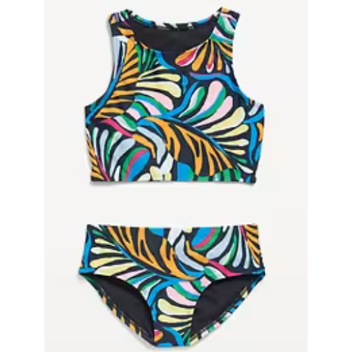 Printed Bikini Swim Set for Girls M (8)