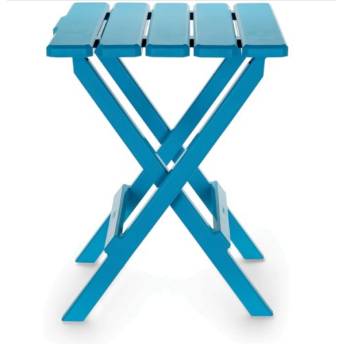 Camco 21036 Large Quick-Folding Adirondack Table, Plastic, Aqua