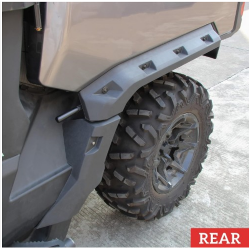 SAUTVS Sport Fender Flares for Can Am Defender, Heavy Duty Front Rear Extended Mud Flaps Kit for Can-Am Defender HD5 HD7 HD8 HD9 HD10 MAX 2016-2024 Accessories (6pcs, Replace #715003898)