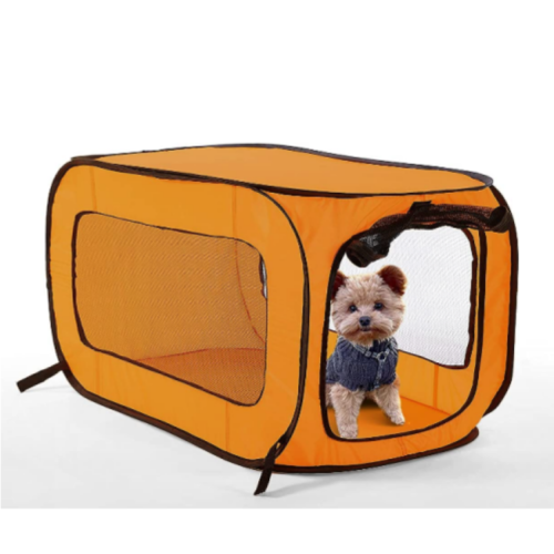 Pooch Pen Solid Pop-up Pet Kennel 32.5"Lx19.5"Wx19.5 L orange